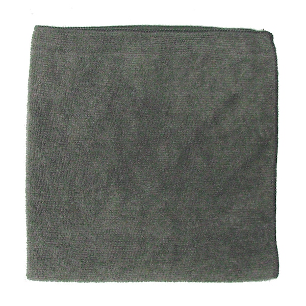 Golden Star Gray Microfiber Cloth 300 GMS, 16", PK36 - MC1616GRA300-36PK