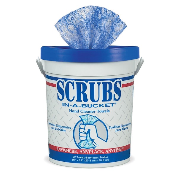 Devilbiss Scrubs In-A-Bucket Hand Cleaner 72-Ct Towels - 192218