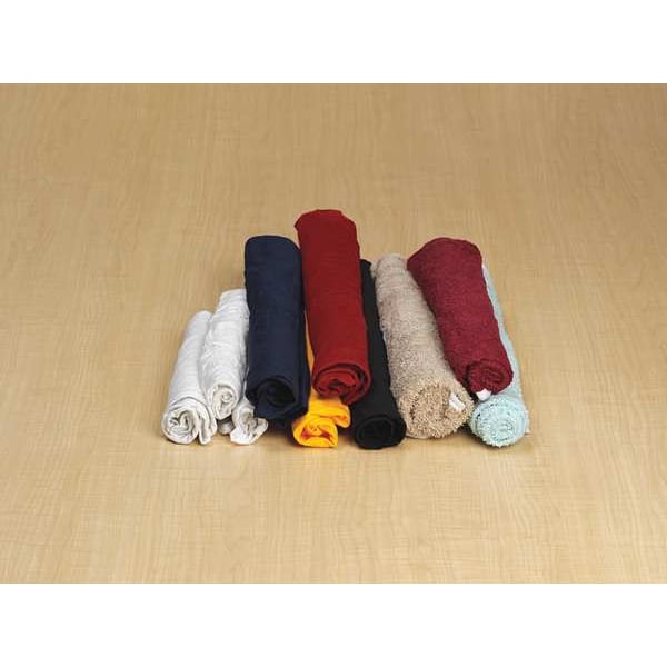 Hospeco Recycled Cotton T-shirt Cloth Rag 25 lb. Varies, White, 200PK - 457-25