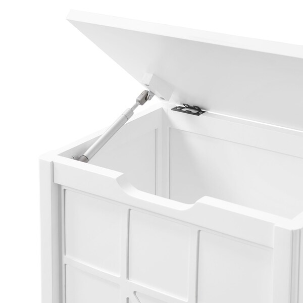 Alaterre Furniture Derby 19"W x 20"H Deluxe Clothes Hamper - ANDE77WH