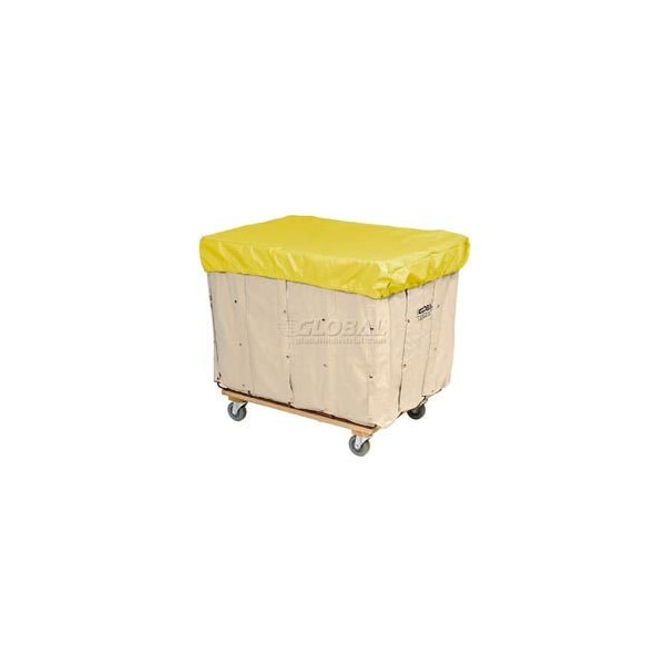 H.G. Maybeck Co HG Maybeck Hamper Basket Cap, 10 Oz. Vinyl, 10 Bushel, Yellow - HBC10RV-YL