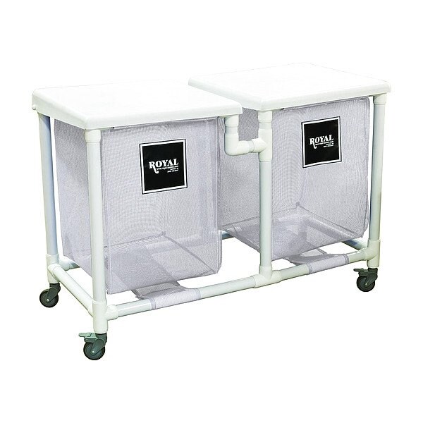 Royal Basket Trucks PVC Hamper, 600 lb Capac., 48 1/2" L - G35-WWX-H2N-3ULN