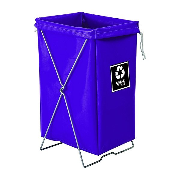 Royal Basket Trucks Hamper, 100 lb Capac., 17" L - G00-PPX-EBK