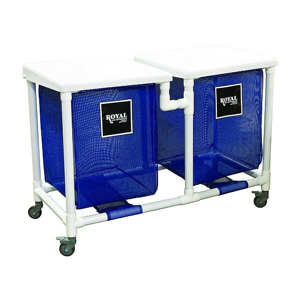 Royal Basket Trucks PVC Hamper, 600 lb Capac., 48 1/2" L - G35-BBX-H2N-3ULN