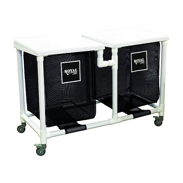 Royal Basket Trucks PVC Hamper, 600 lb Capac., 48 1/2" L - G35-KKX-H2N-3ULN