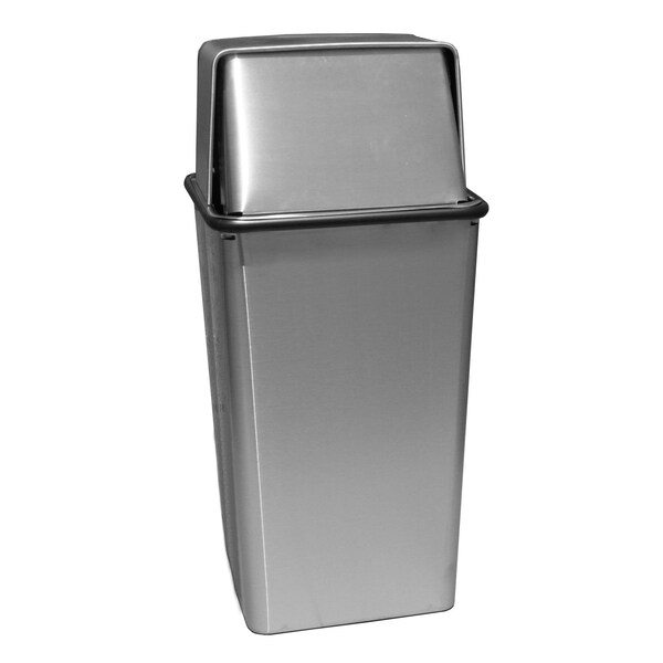 Witt Industries Hamper and Push Top, Stainless Steel - 21HTSS