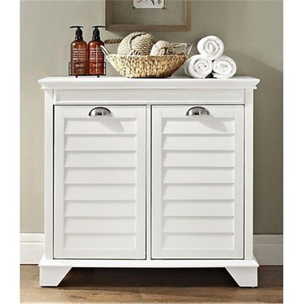 Modern Marketing Concepts Lydia Linen Hamper- White - CF7003-WH