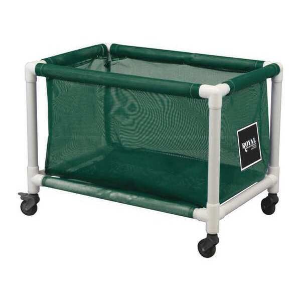 Royal Basket Trucks PVC Hamper, 50 gal., Green Mesh - R50-EEX-H1N-3ULN