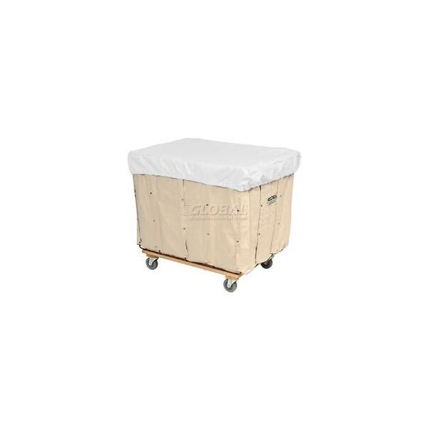 H.G. Maybeck Co HG Maybeck Hamper Basket Cap, 10 Oz. Vinyl, 14 Bushel, White - HBC14RV