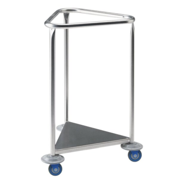 Pedigo 18" Stainless Steel Linen Hamper w/ Bumpers - P-1120-SS