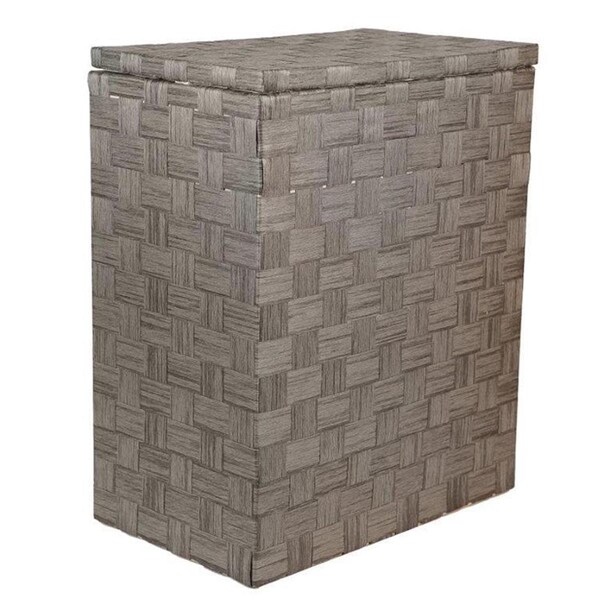 Baum 24-Ply Liberty Standard Hamper in Natural Paper Lined Cord, Grey - 12245-01Y