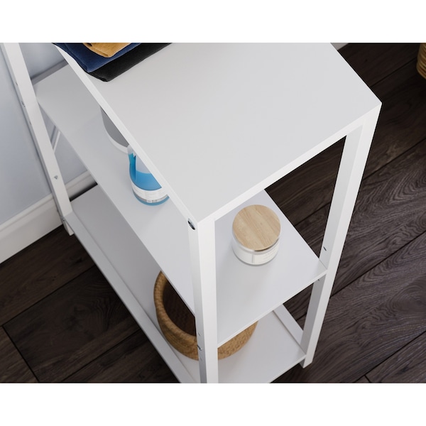 Sauder North Avenue Laundry Storage Stand Wh 3a , Narrow design fits well into compact spaces - 430299