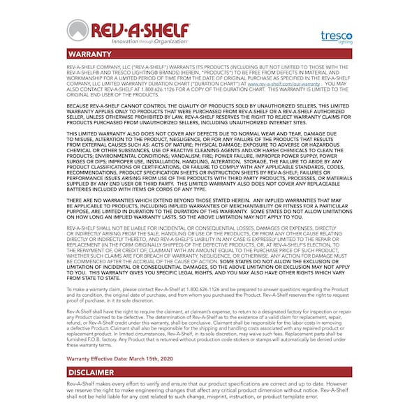Rev-A-Shelf Rev-A-Shelf Steel Wire Pull Out Hamper for VanityCloset Applications - HRV-1215 S