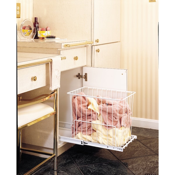 Rev-A-Shelf Rev-A-Shelf Steel Wire Pull Out Hamper for VanityCloset Applications - HRV-1215 S