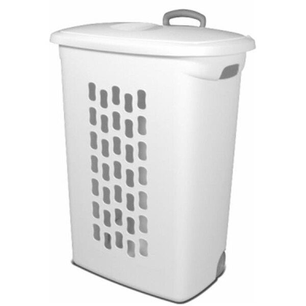 Sterilite Sterilite 208377 28.38 in. Ultra Wheeled Hamper  White - 3 Pack - 208377