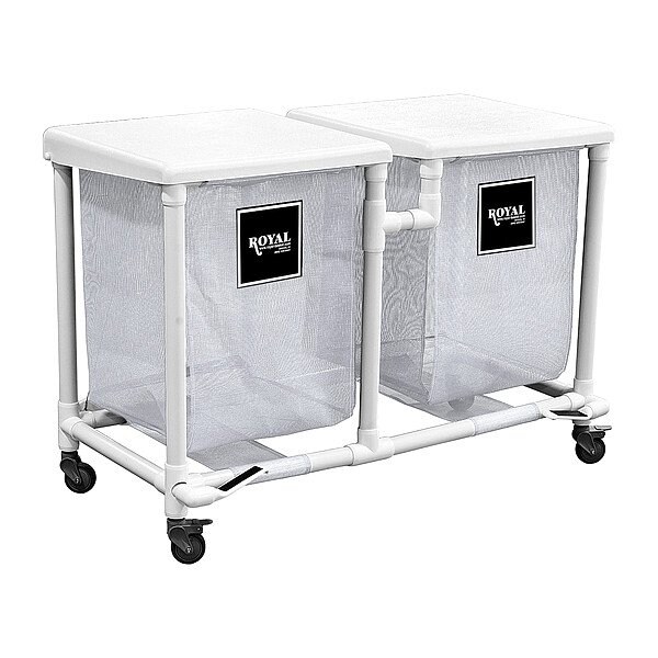 Royal Basket Trucks PVC Hamper, 600 lb Capac., 41 1/2" L - G24-WWX-H2F-3ULN