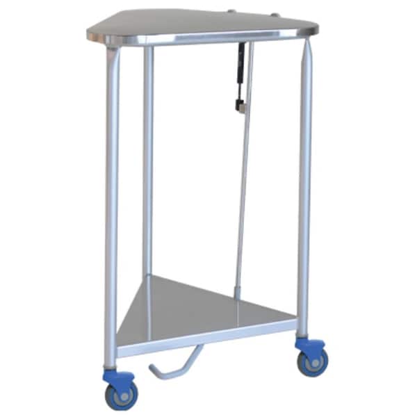 Pedigo 25" Chrome Linen Hamper w/ Stainless Steel Lid - P-121-L
