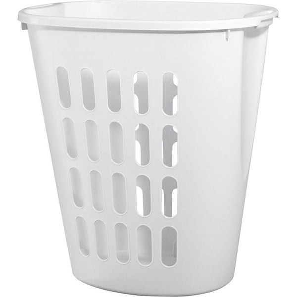 Sterilite Open Laundry Hamper, 2.3 bu Capacity, White, 14-3/8 in W, 21-7/8 in H, 21 in D - 12568006
