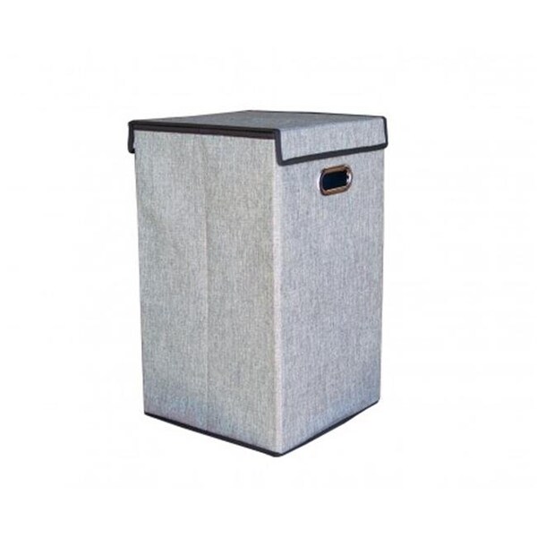 Proman Products Proman Products ST16780 Fabric Laundry Basket; Grey - ST16780