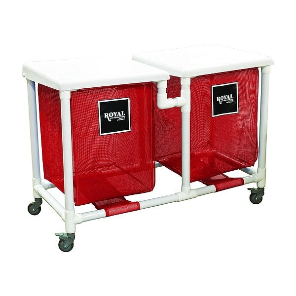 Royal Basket Trucks PVC Hamper, 600 lb Capac., 41 1/2" L - G24-RRX-H2N-3ULN