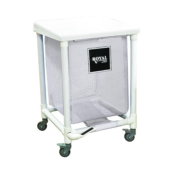 Royal Basket Trucks PVC Hamper, 600 lb Capac., 19" L - G24-WWX-H1F-3ULN