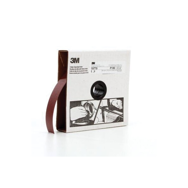 Rollo de tela de utilidad 3M 314D, 1 pulgada x 20 yardas, grano P180, peso J - 7000118501