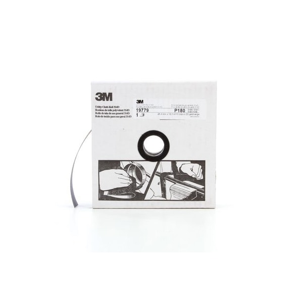 Rollo de tela de utilidad 3M 314D, 1 pulgada x 20 yardas, grano P180, peso J - 7000118501