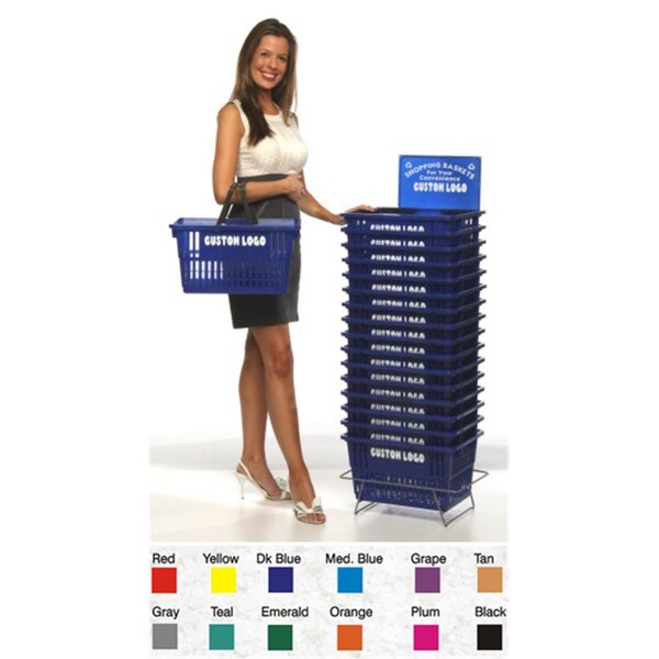 Good L The Standard Hand Basket Med. Blue, 24PK - GLSMEDBLU24PK