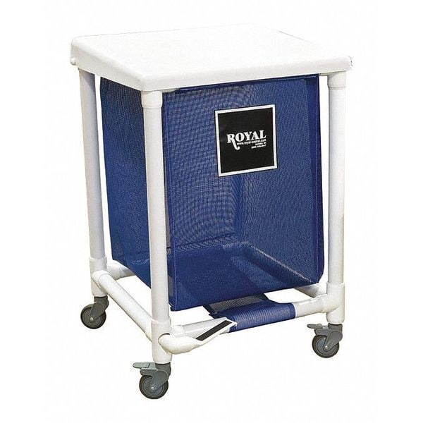 Royal Basket Trucks Free Standing Hamper, Blue - G35-BBX-H1F-3ULN