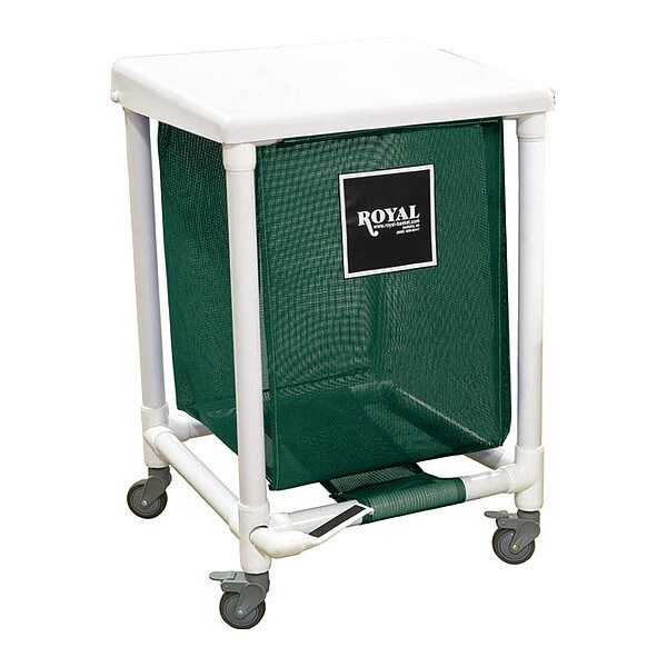 Royal Basket Trucks PVC Hamper, 35 gal, Green, Foot Pedal - G35-EEX-H1F-3ULN