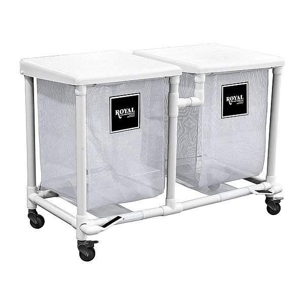 Royal Basket Trucks PVC Hamper, 600 lb Capac., 48 1/2" L - G35-WWX-H2F-3ULN