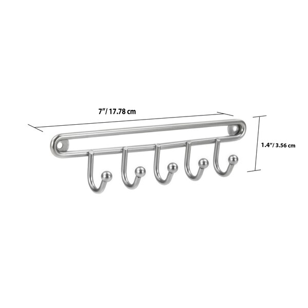 Home Basics Home Basics Simplicity Collection 5 Hook Key Organizer, Satin Nickel - ZOR96241