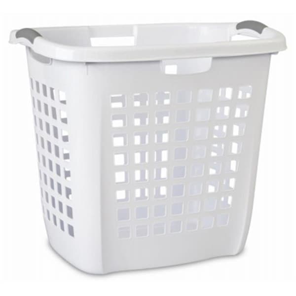 Dendesigns 12258004 19.88 in. Ultra Easy Carry Hamper; White - DE932271