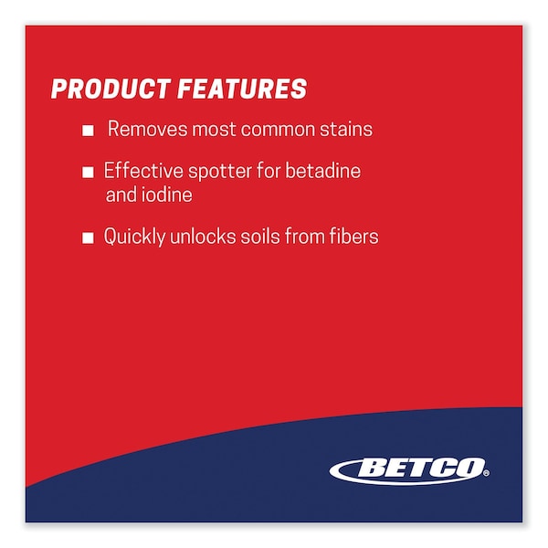 Betco FiberPro Spot Bet Stain Remover, Country Fresh Scent, 32 oz Bottle, 12PK - 4251200