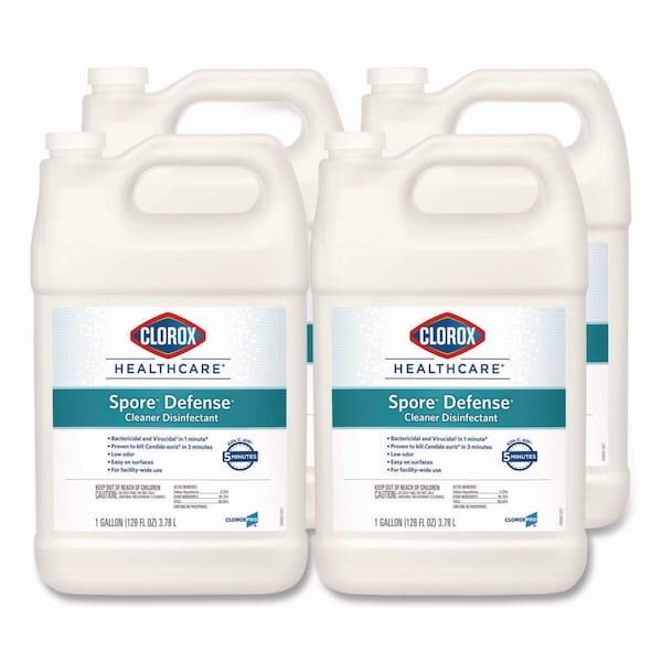 Clorox Spore Defense, Closed System, 1 gal Bottle, 4PK - CLO32122