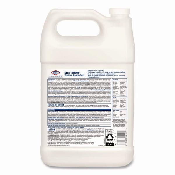 Clorox Spore Defense, Closed System, 1 gal Bottle, 4PK - CLO32122