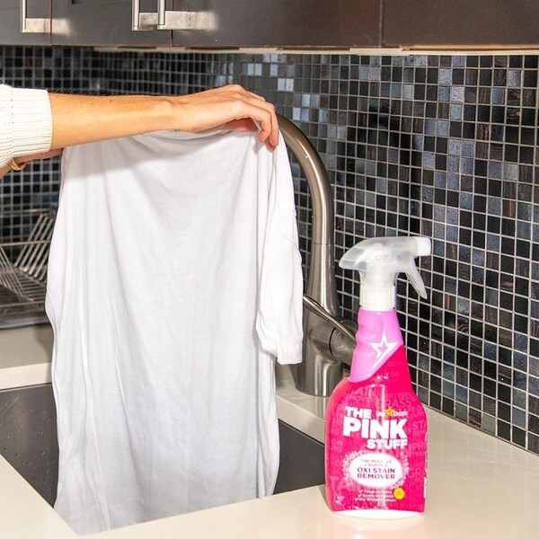 Gsd Distribution The Pink Stuff Oxi Stain Remover, 16.9 fl-oz Spray Bottle, Liquid, Fruity Rhubarb - 20186