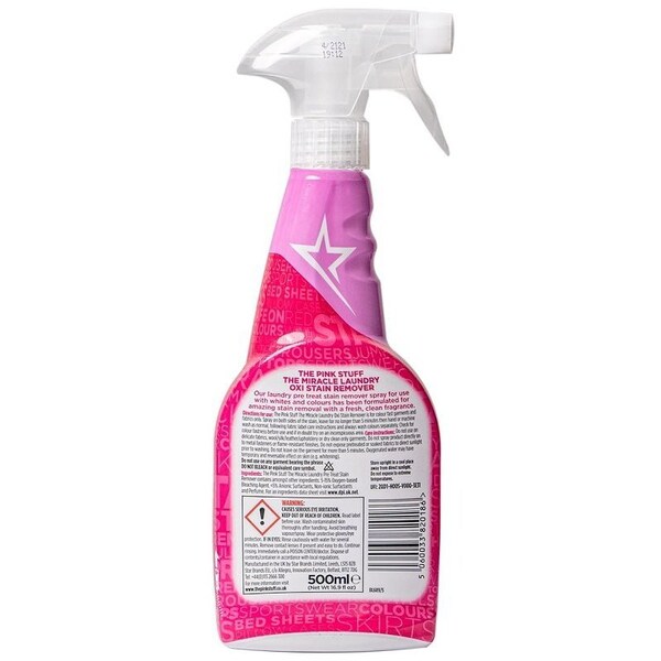 Gsd Distribution The Pink Stuff Oxi Stain Remover, 16.9 fl-oz Spray Bottle, Liquid, Fruity Rhubarb - 20186