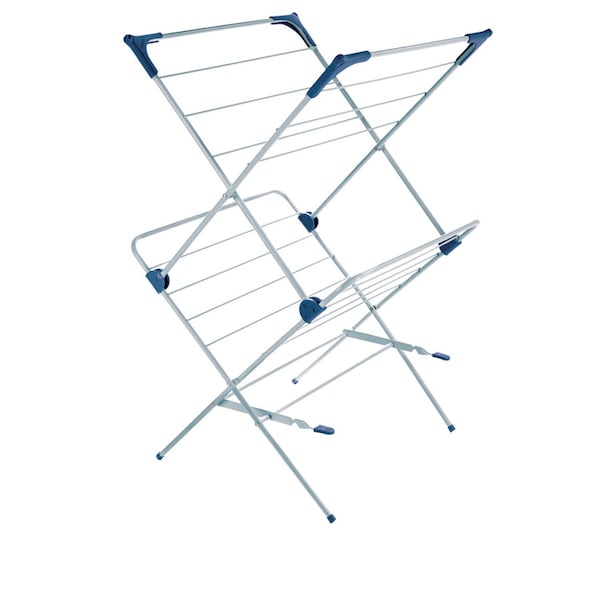 Polder Polder 37.5 in. H X 23.5 in. W X 21.25 in. D Plastic/Steel Accordian Collapsible Clothes Drying Rack - DRY-4063