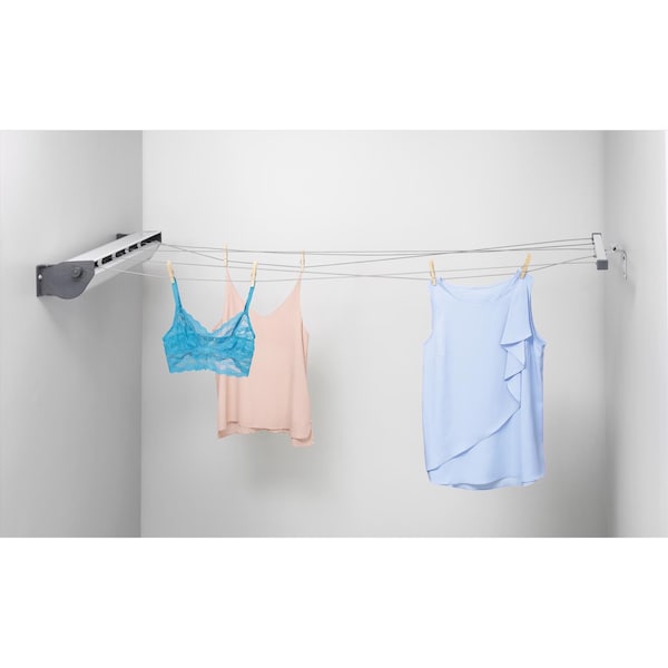 Whitmor Whitmor 4.92 in. H X 36.61 in. W X 8.07 in. D Metal Hanging Collapsible Clothes Drying Rack - 6242-8750
