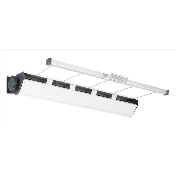 Whitmor Whitmor 4.92 in. H X 36.61 in. W X 8.07 in. D Metal Hanging Collapsible Clothes Drying Rack - 6242-8750