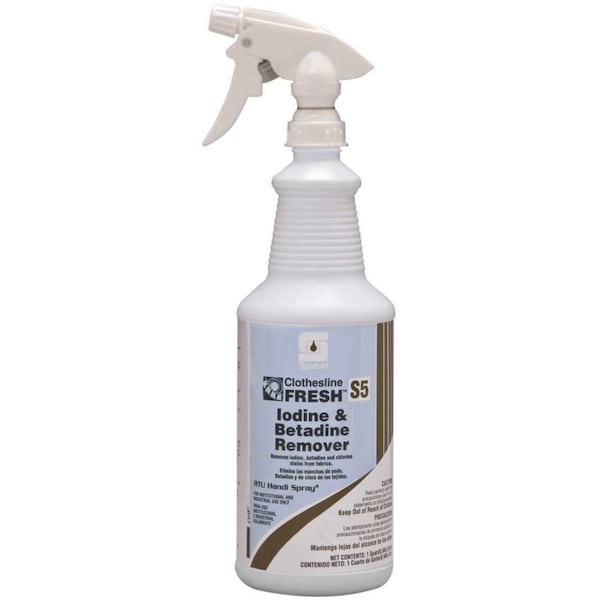 Spartan Chemical Clothesline Fresh S5 1 Quart Iodine & Betadine Remover - 705503