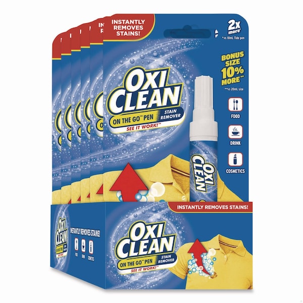 Oxiclean On-the-Go Pen Stain Remover, Bonus Size, 22 mL, 6PK - 80575-23564