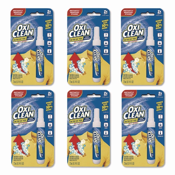 Oxiclean On-the-Go Pen Stain Remover, Bonus Size, 22 mL, 6PK - 80575-23564