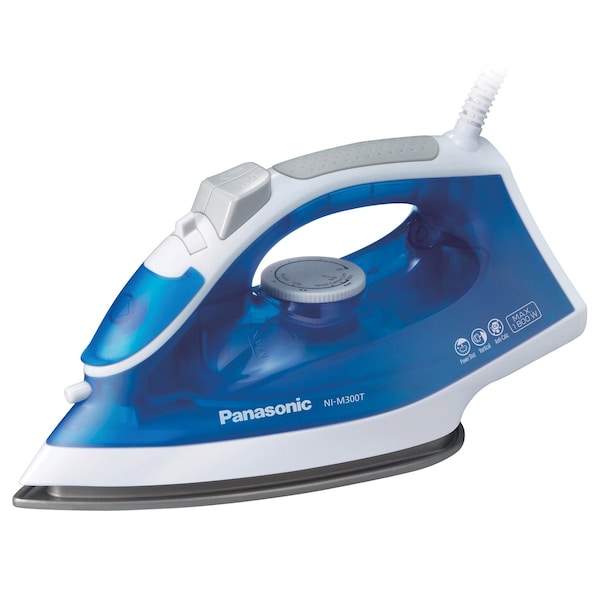 Panasonic 1,500-Watt Steam-Circulating Iron with Curved Nonstick Titanium-Coated Soleplate - NI-M300TA