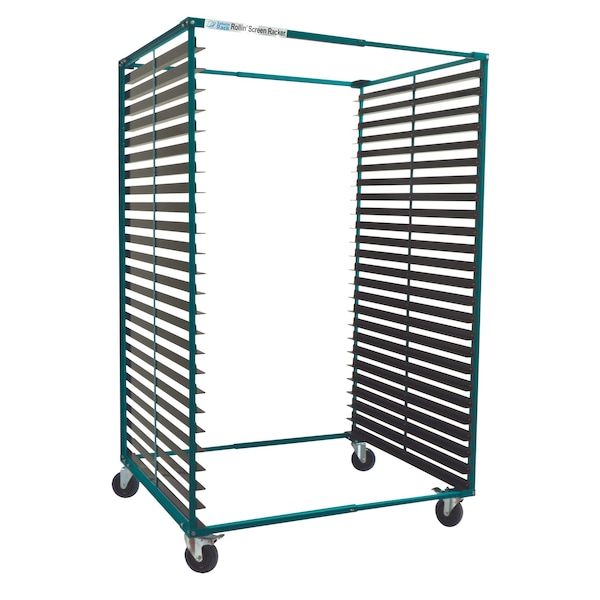 Saturn Rack SATURN ROLLIN' SCREEN RACKER, 40 in. Deep with 20 Acrylic Brackets - RSR40