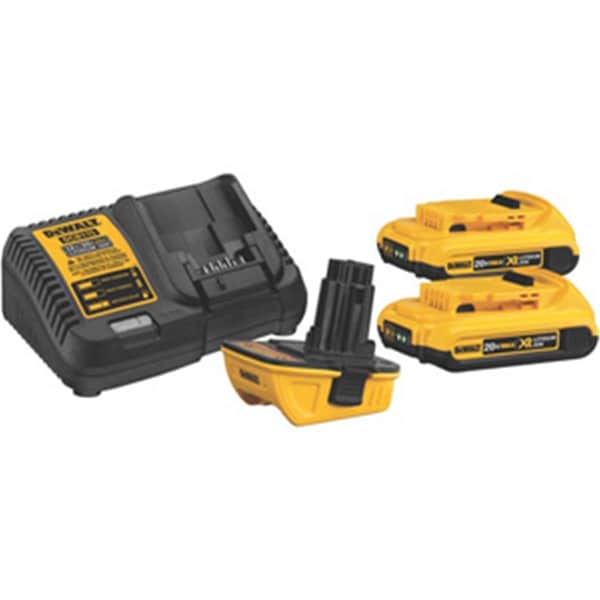 Pinpoint Dewalt-Black & Decker 18V-20V Battery Adaptor with Two 20V Maximum 2Ah Batteries & Charger - PI2090101