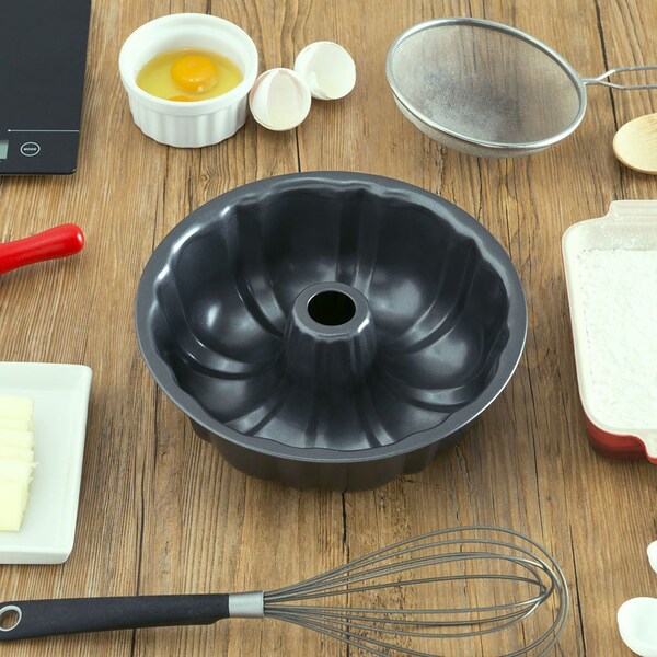 Home Basics Home Basics Fluted Non-Stick Cake Pan - ZOR96089
