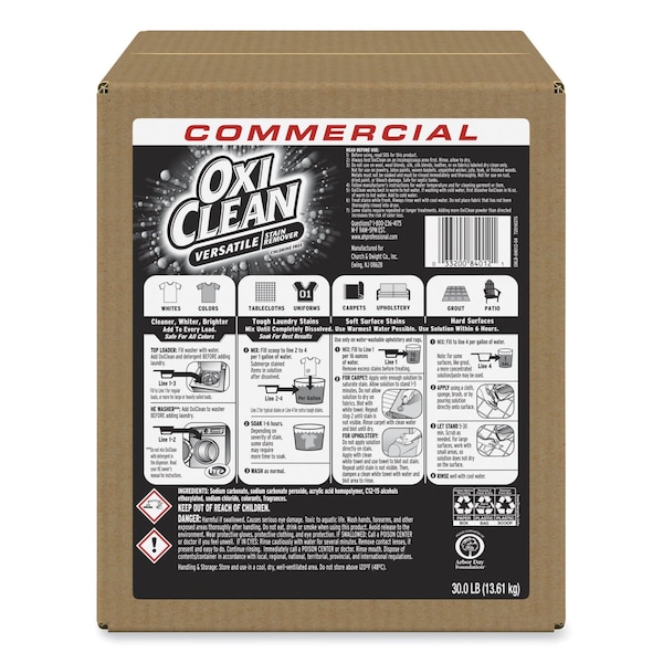 Oxiclean OxiClean Stain Remover, 30 lb Box, Regular Scent - 33200-84012