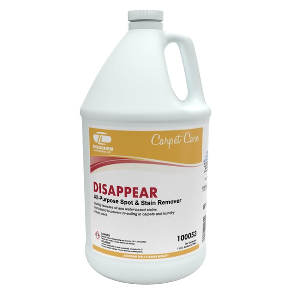 Theochem DISAPPEAR - 4/1 GL CASE, Spot and Stain Remover, 4PK - 100053-99990-7G